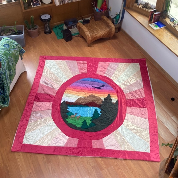 Unique comforter handmade blanket duvet quilt - Picture 3 of 10